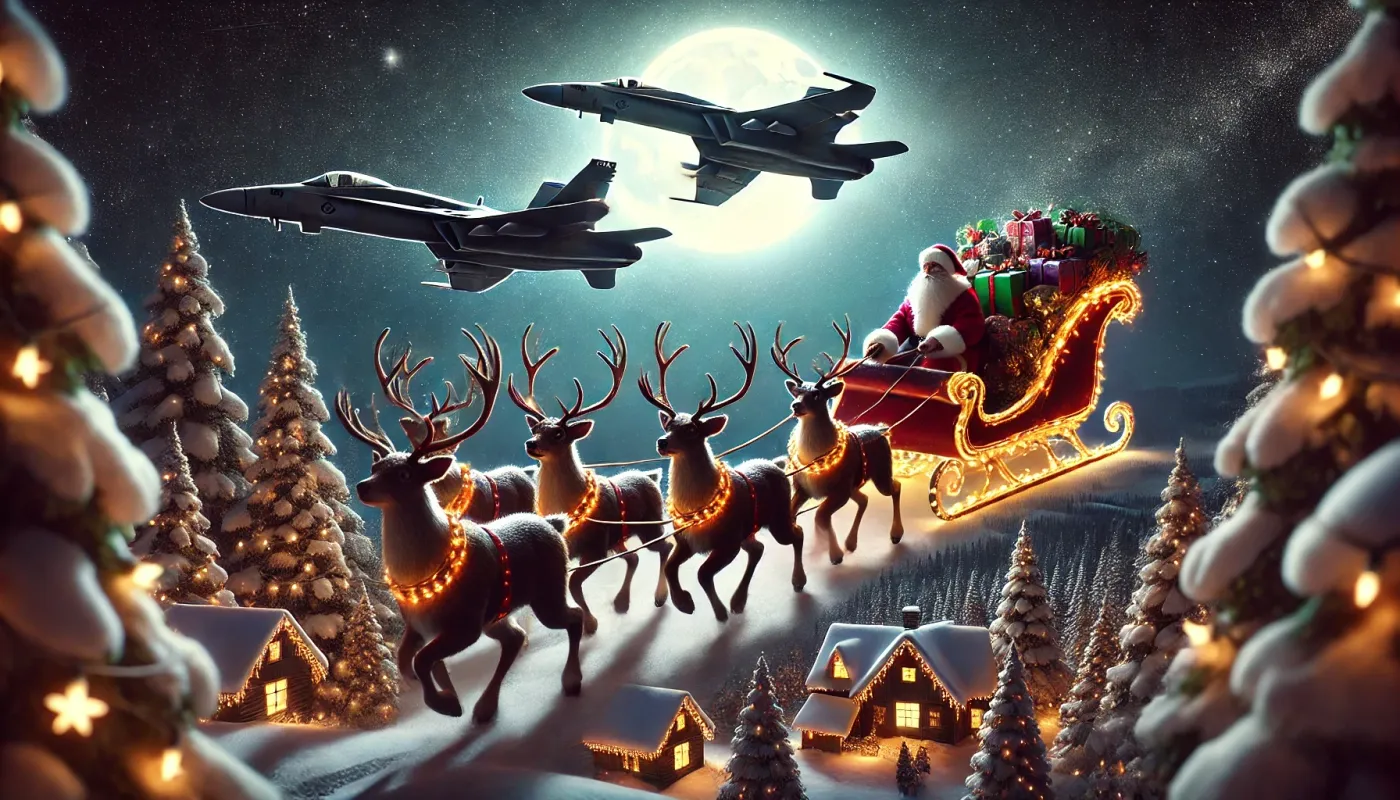 Suivre le père noël avec le NORAD : une tradition magique