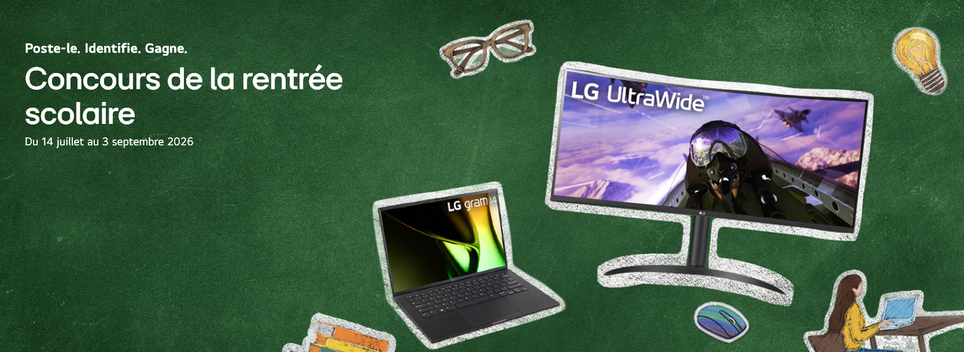 LG veut voir votre espace d'étude et offre près de 4 000 $ en prix