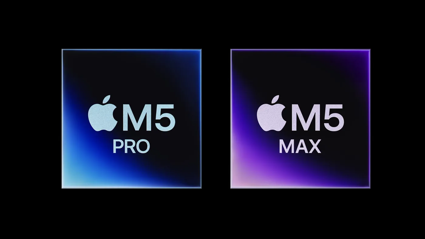 Apple mise sur les M5 Pro et M5 Max pour les pros
