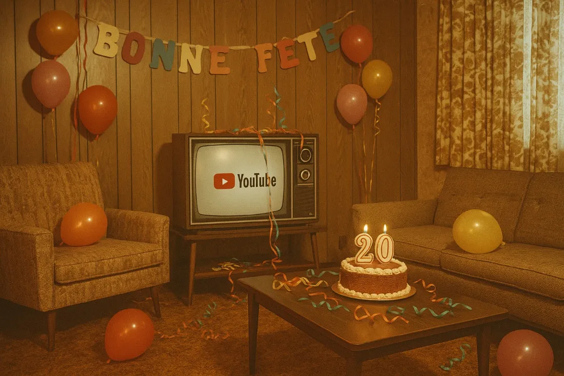 YouTube célèbre ses 20 ans aujourd'hui
