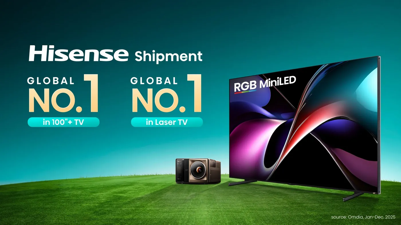 Hisense domine les téléviseurs 100 pouces et plus