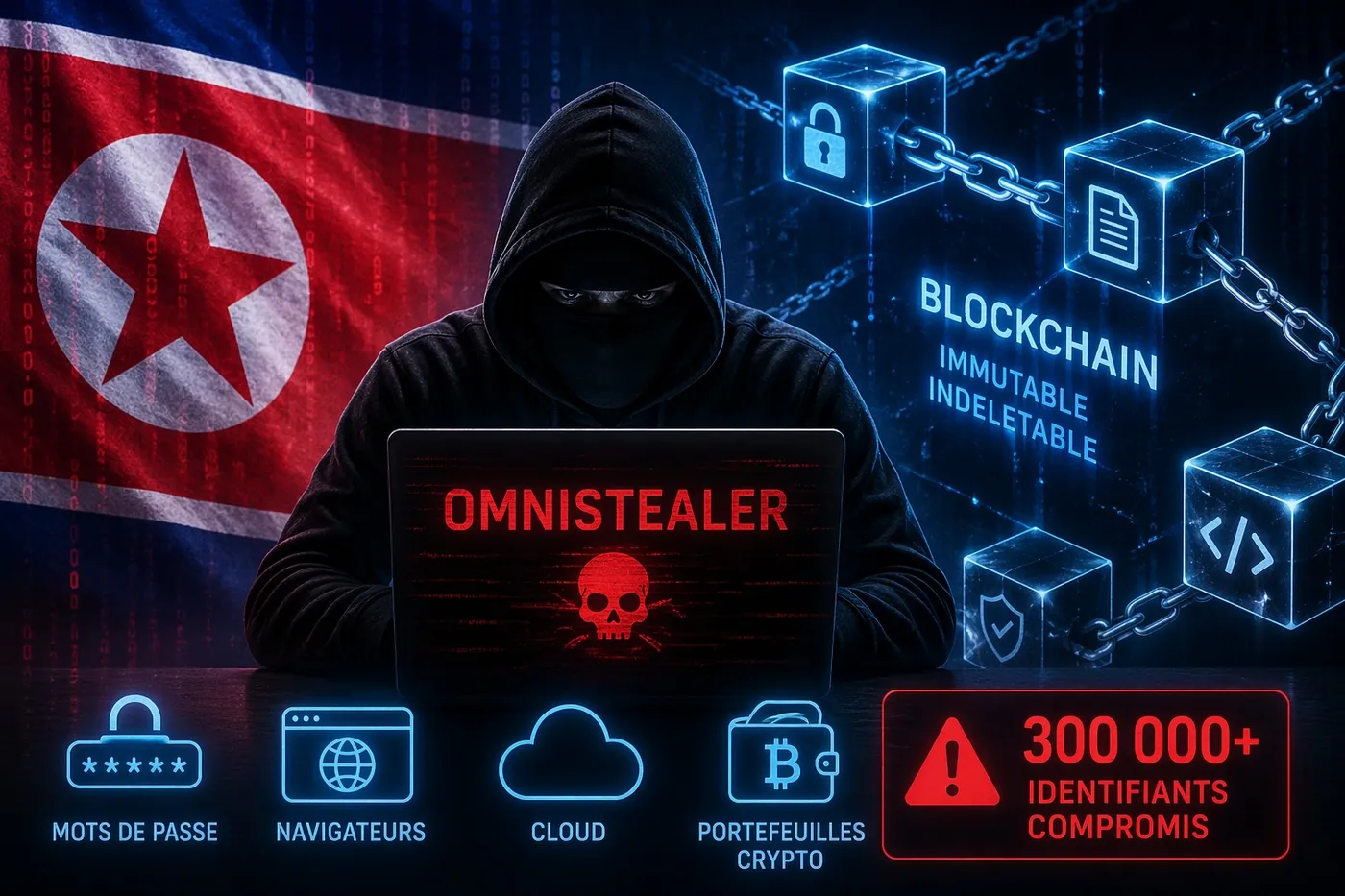 Un malware lié à la Corée du Nord exploite la blockchain