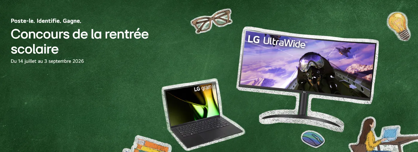 LG veut voir votre espace d'étude et offre près de 4 000 $ en prix